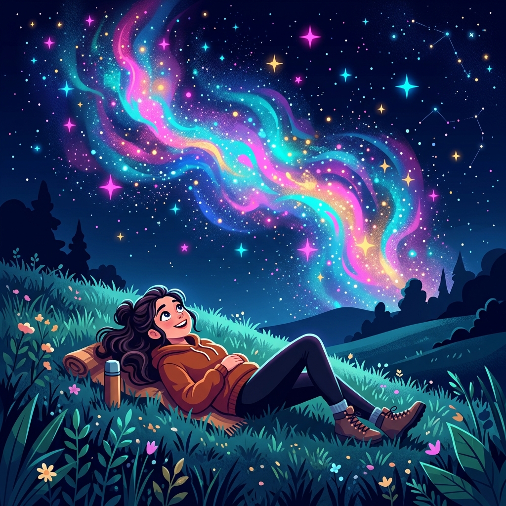 Looking at the Aurora Borealis