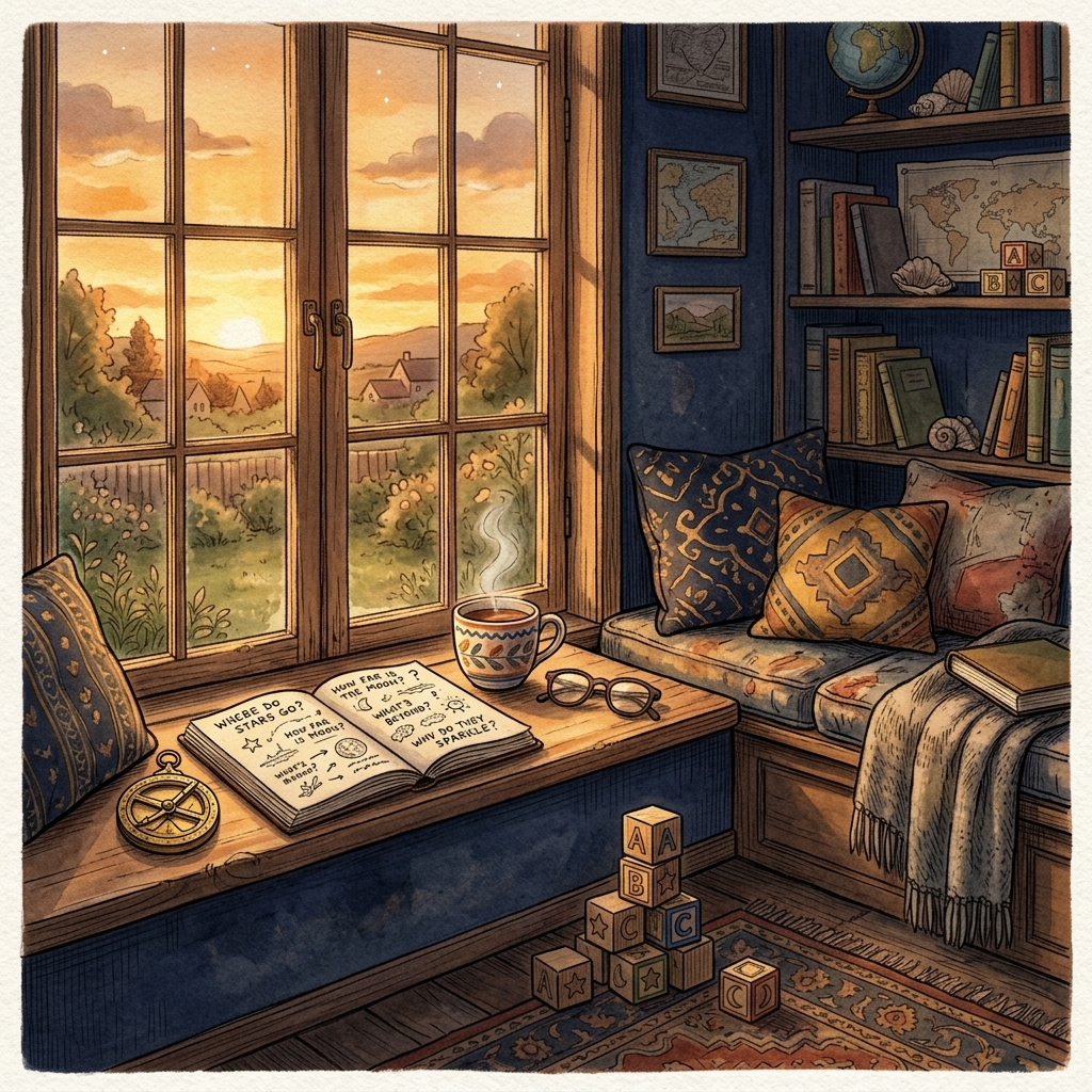 Childhood Curiosity Illustration